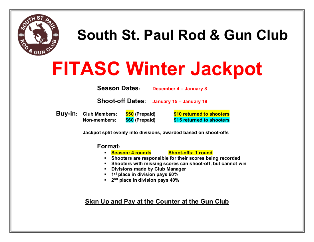 Jackpot Mini-League – FITASC Flyer – 2020 – Winter – Web