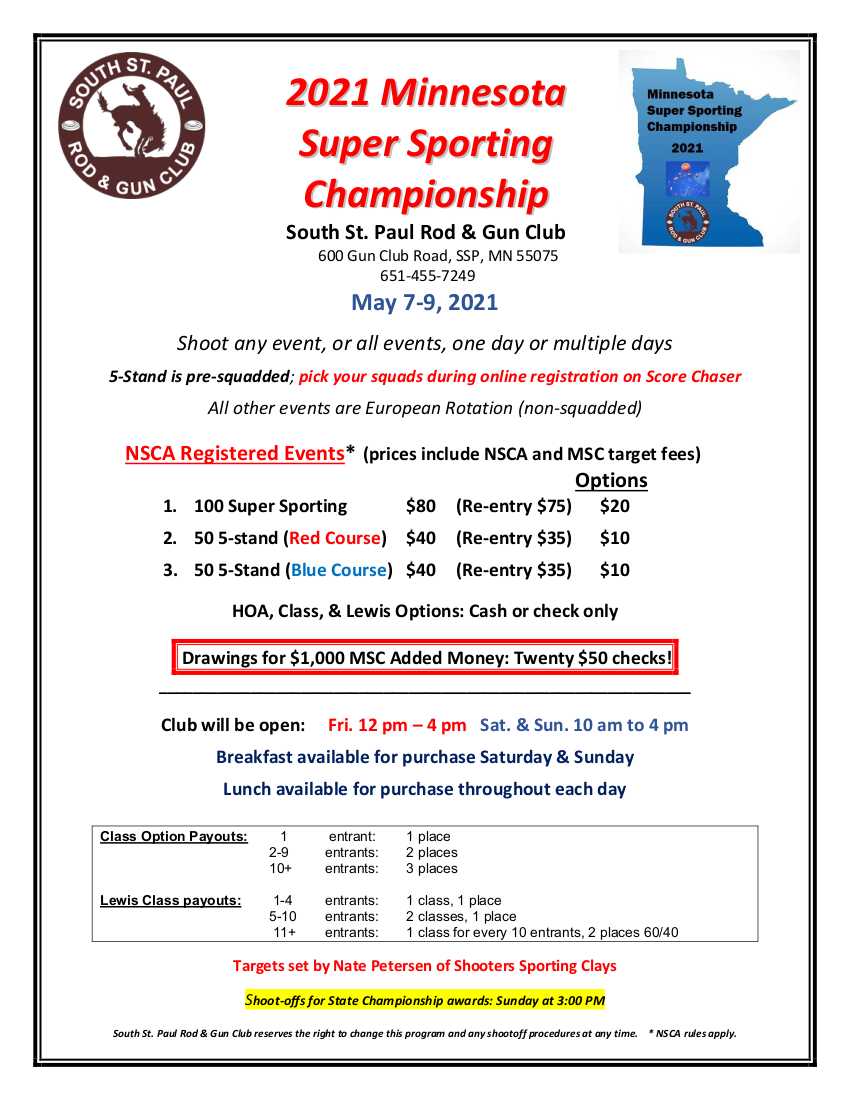 2021 Minnesota Super Sporting Flyer