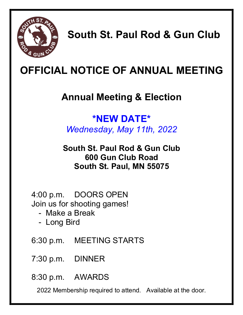 NOTICE OF ANNUAL MEETING – 2022